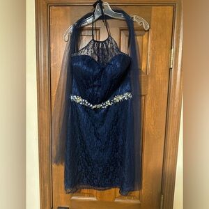 Elegant Milano Formals Dress with Matching Shawl